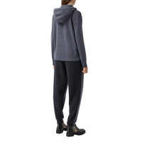 CHARCOAL MELANGE Pantalon de survêtement en laine mérinos bicolore