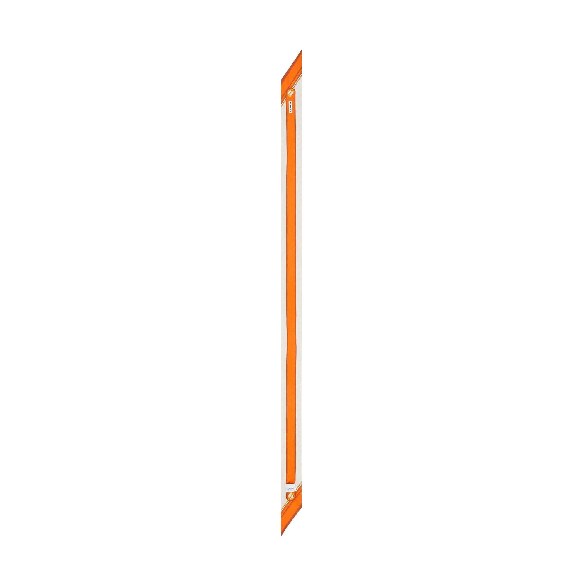 Foulard ultrafin en soie monogram avec logo - Orange vif