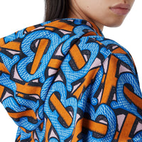 BRIGHT COBALT IP PT Sweat-shirt à capuche en coton Monogram unisexe