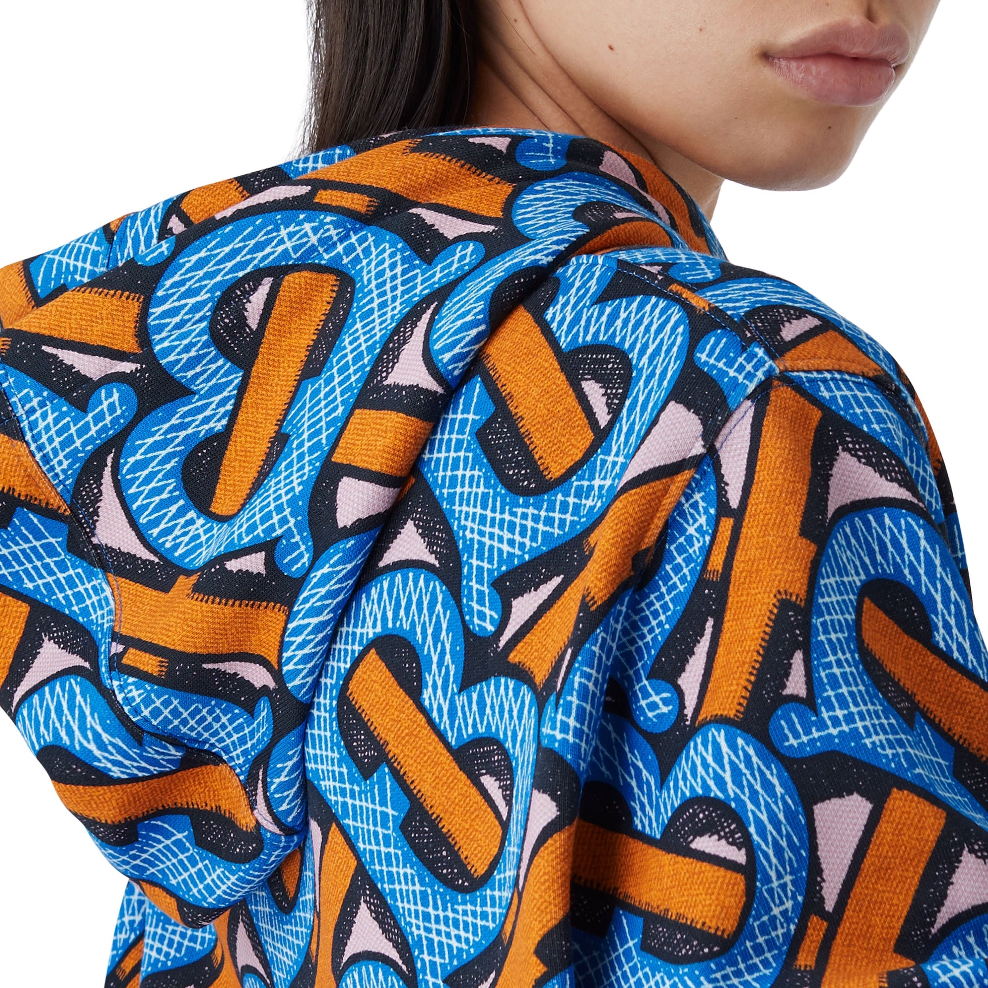 BRIGHT COBALT IP PT Sweat-shirt à capuche en coton Monogram unisexe