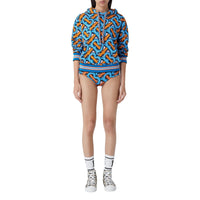 BRIGHT COBALT IP PT Sweat-shirt à capuche en coton Monogram unisexe