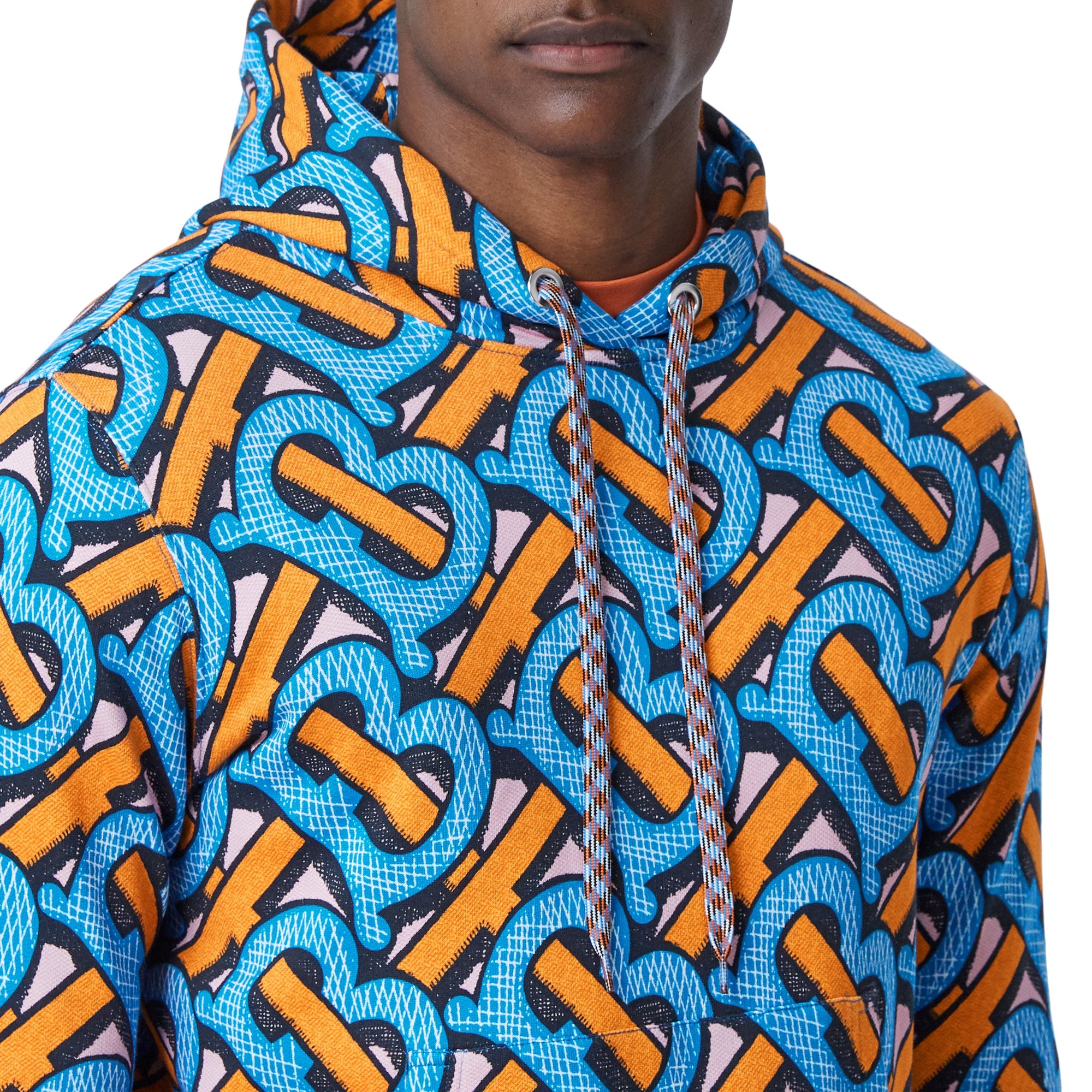 BRIGHT COBALT IP PT Sweat-shirt à capuche en coton Monogram unisexe