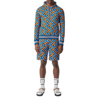 BRIGHT COBALT IP PT Sweat-shirt à capuche en coton Monogram unisexe