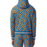 BRIGHT COBALT IP PT Sweat-shirt à capuche en coton Monogram unisexe