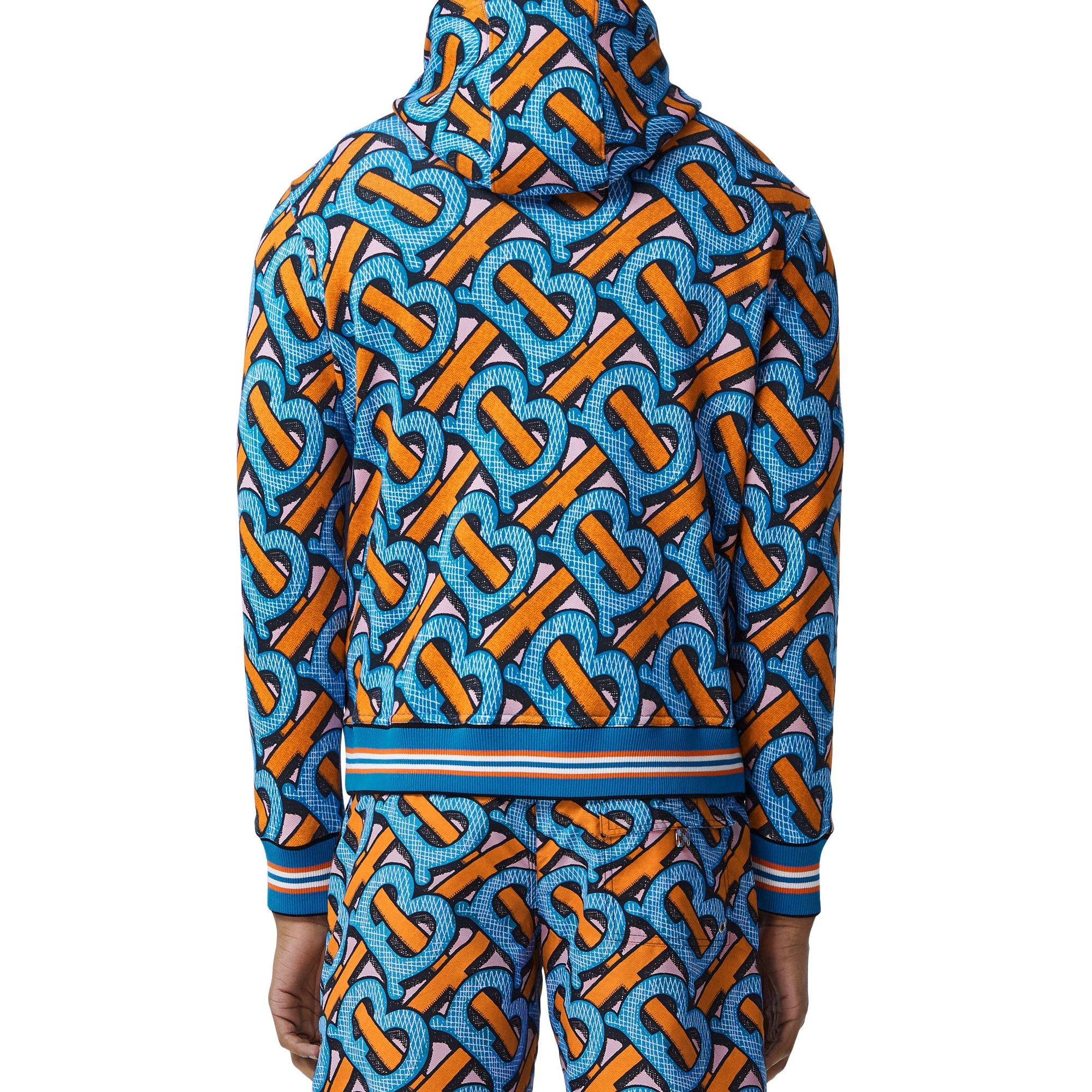 BRIGHT COBALT IP PT Sweat-shirt à capuche en coton Monogram unisexe