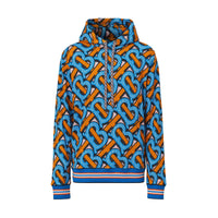 BRIGHT COBALT IP PT Sweat-shirt à capuche en coton Monogram unisexe