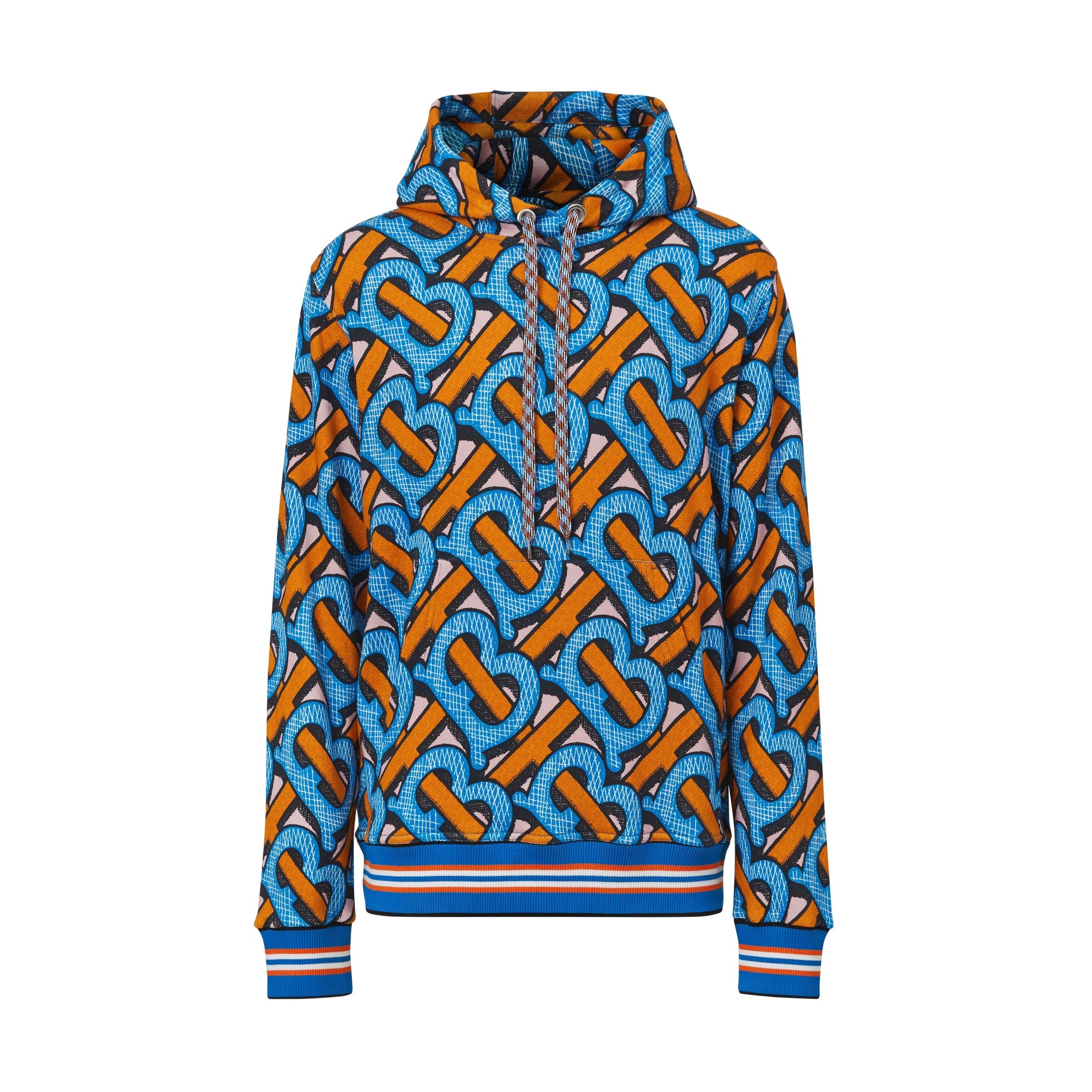 BRIGHT COBALT IP PT Sweat-shirt à capuche en coton Monogram unisexe