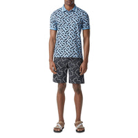 PALE AZURE IP PT Polo en piqué de coton Monogram unisexe