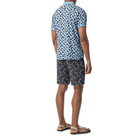 PALE AZURE IP PT Polo en piqué de coton Monogram unisexe