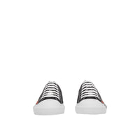 BLACK Sneakers en gabardine de coton tricolore avec logo