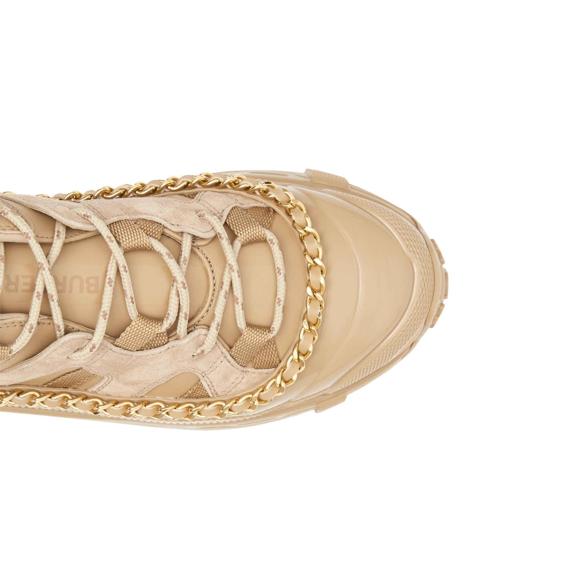 HONEY Sneakers Arthur en cuir velours et cuir avec chaîne