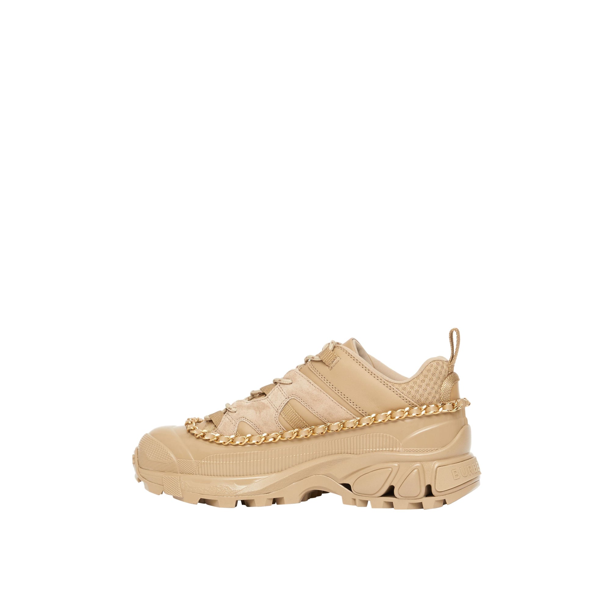 HONEY Sneakers Arthur en cuir velours et cuir avec chaîne