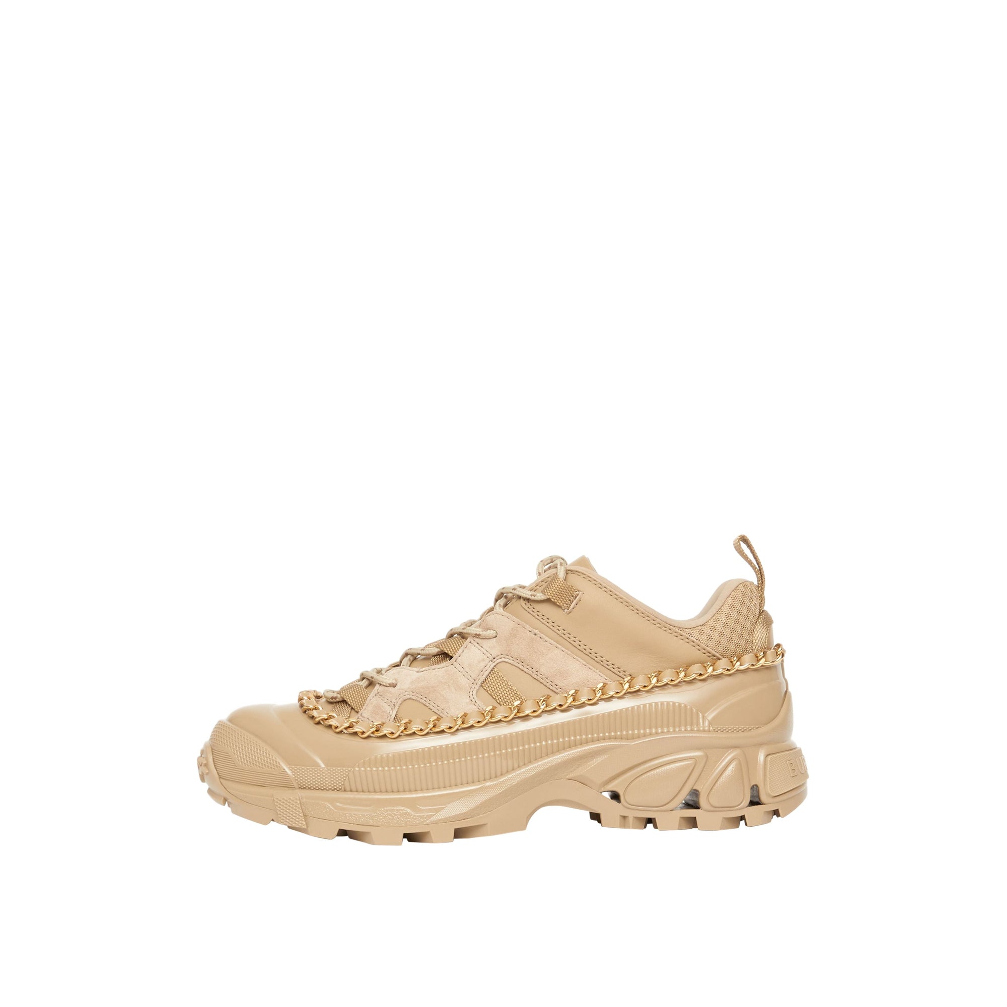 HONEY Sneakers Arthur en cuir velours et cuir avec chaîne