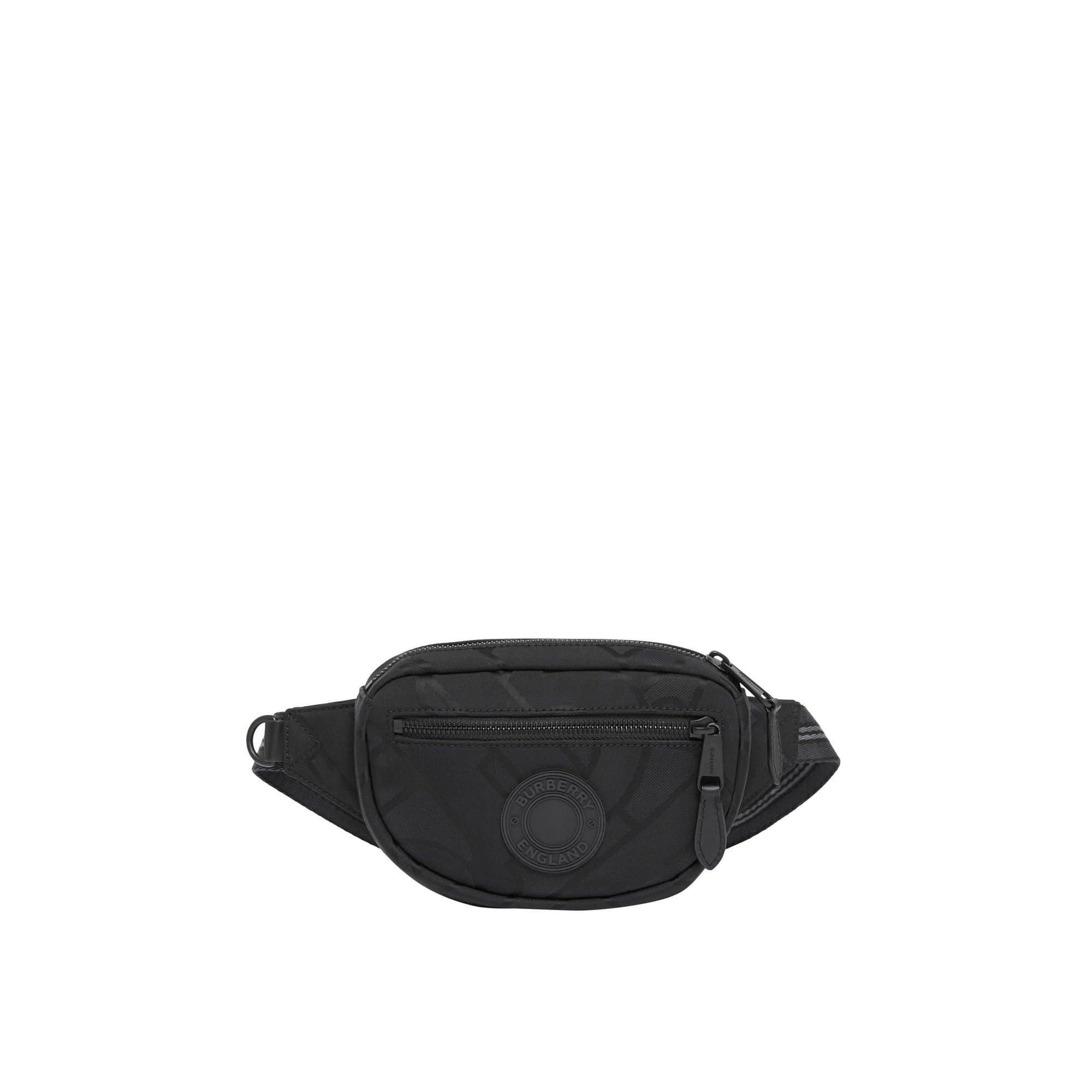 BLACK Petit sac banane Cannon en polyester recyclé Monogram