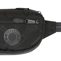 Petit sac banane Cannon en polyester recyclé Monogram - Noir
