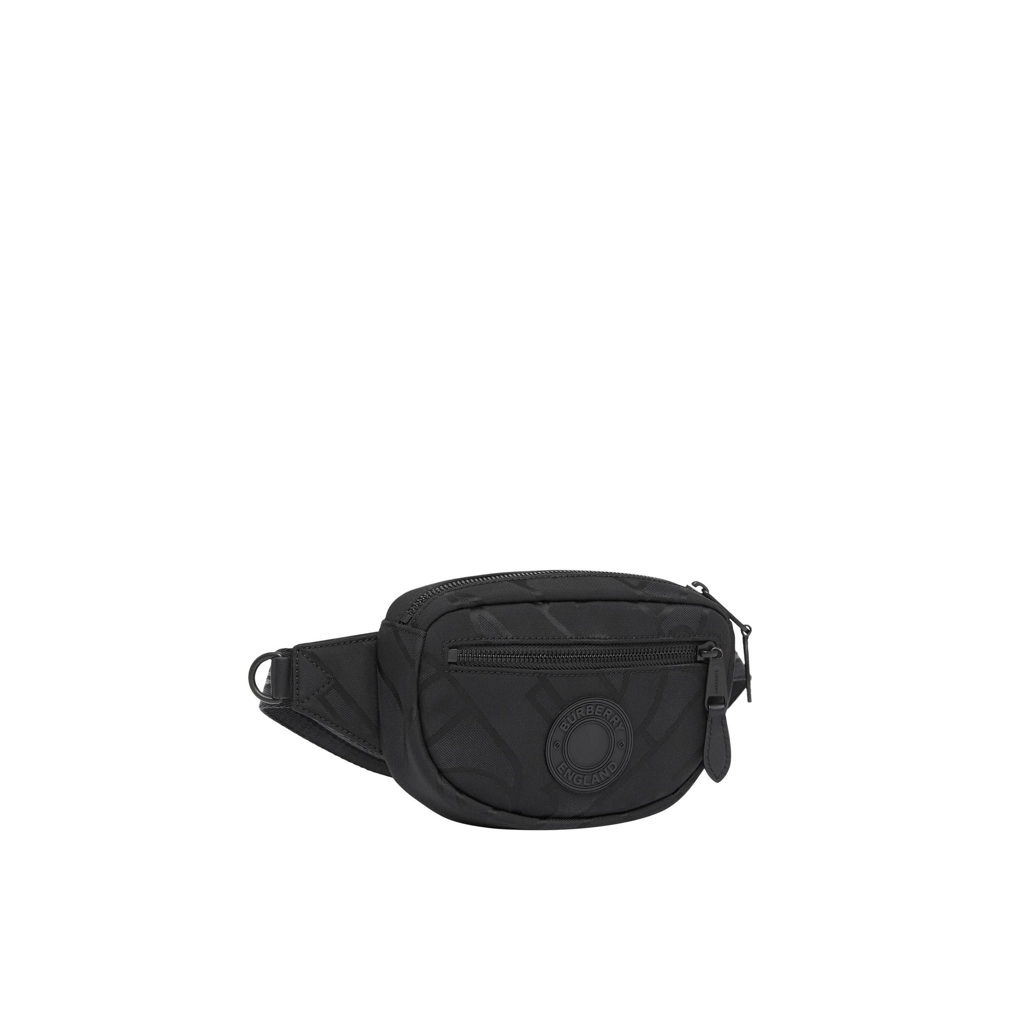 BLACK Petit sac banane Cannon en polyester recyclé Monogram