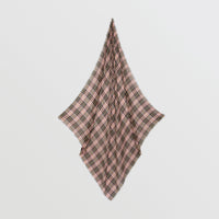 ASH ROSE Carré en modal et laine à motif check