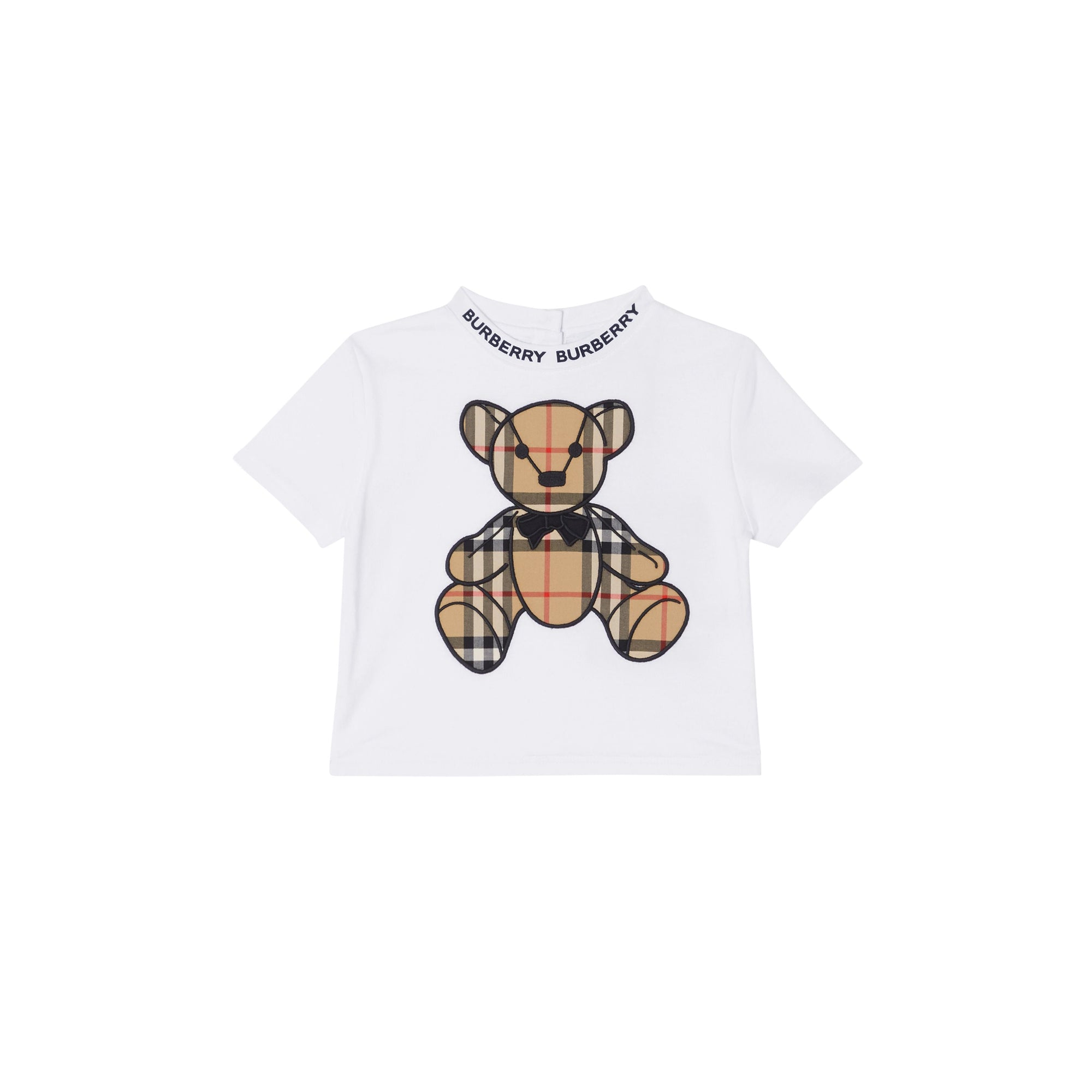 WHITE T-shirt en coton avec appliqué Thomas Bear