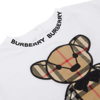 WHITE T-shirt en coton avec appliqué Thomas Bear