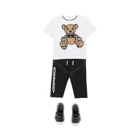 WHITE T-shirt en coton avec appliqué Thomas Bear