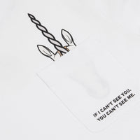 WHITE T-shirt en coton à imprimé licorne avec slogan