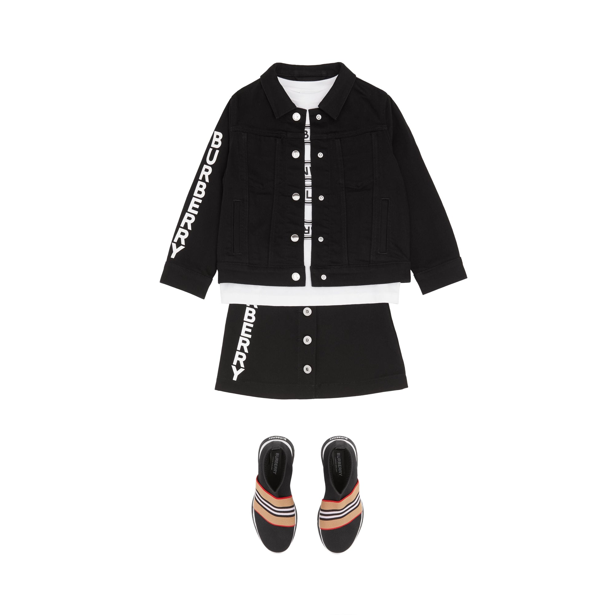 BLACK Veste en denim japonais avec logo