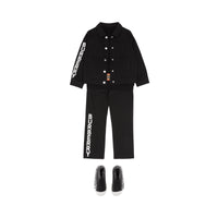 BLACK Veste en denim japonais avec logo