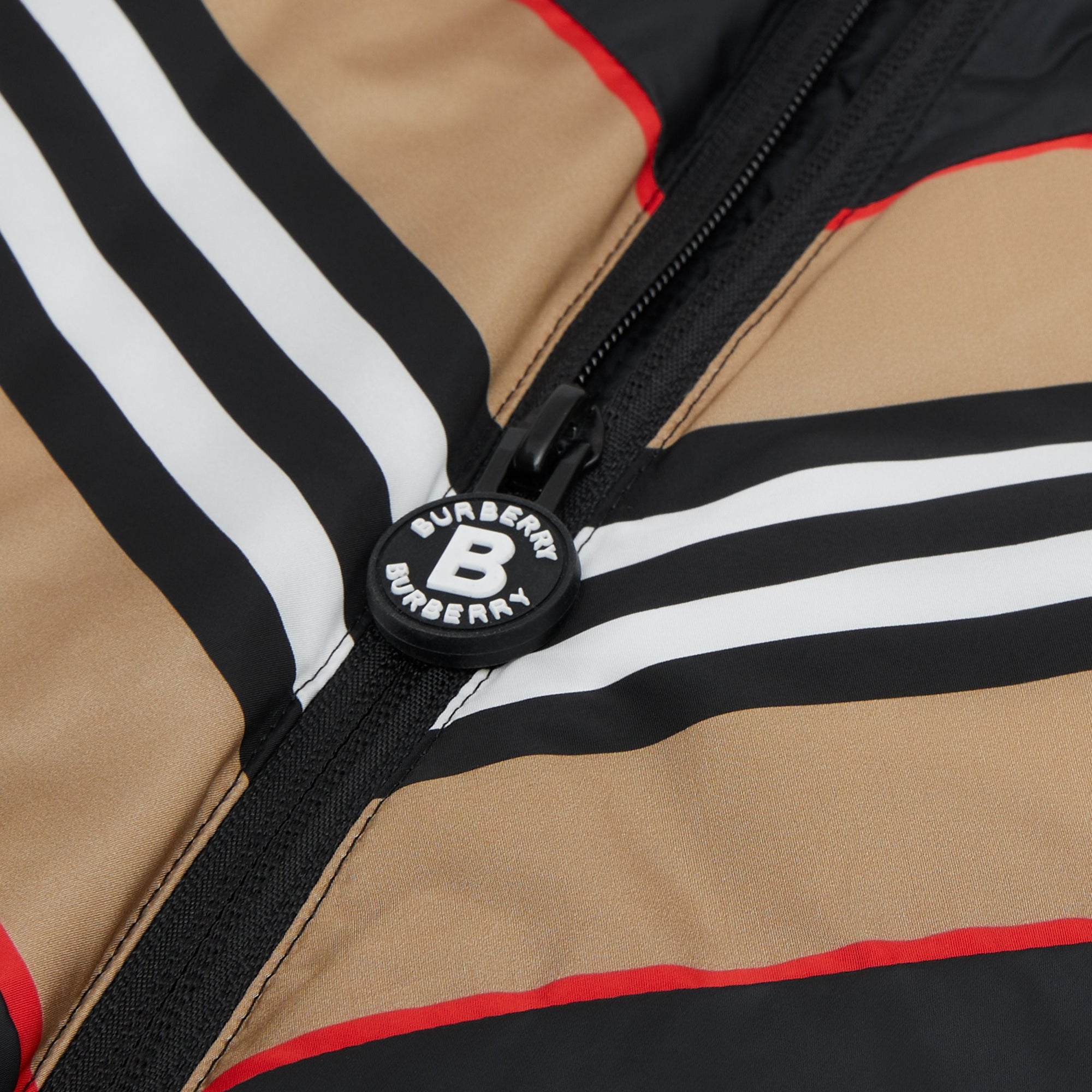 BLACK Doudoune avec rayures iconiques et logo appliqué