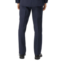 NAVY Pantalon de costume classique en laine et soie mélangées