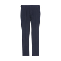 NAVY Pantalon de costume classique en laine et soie mélangées