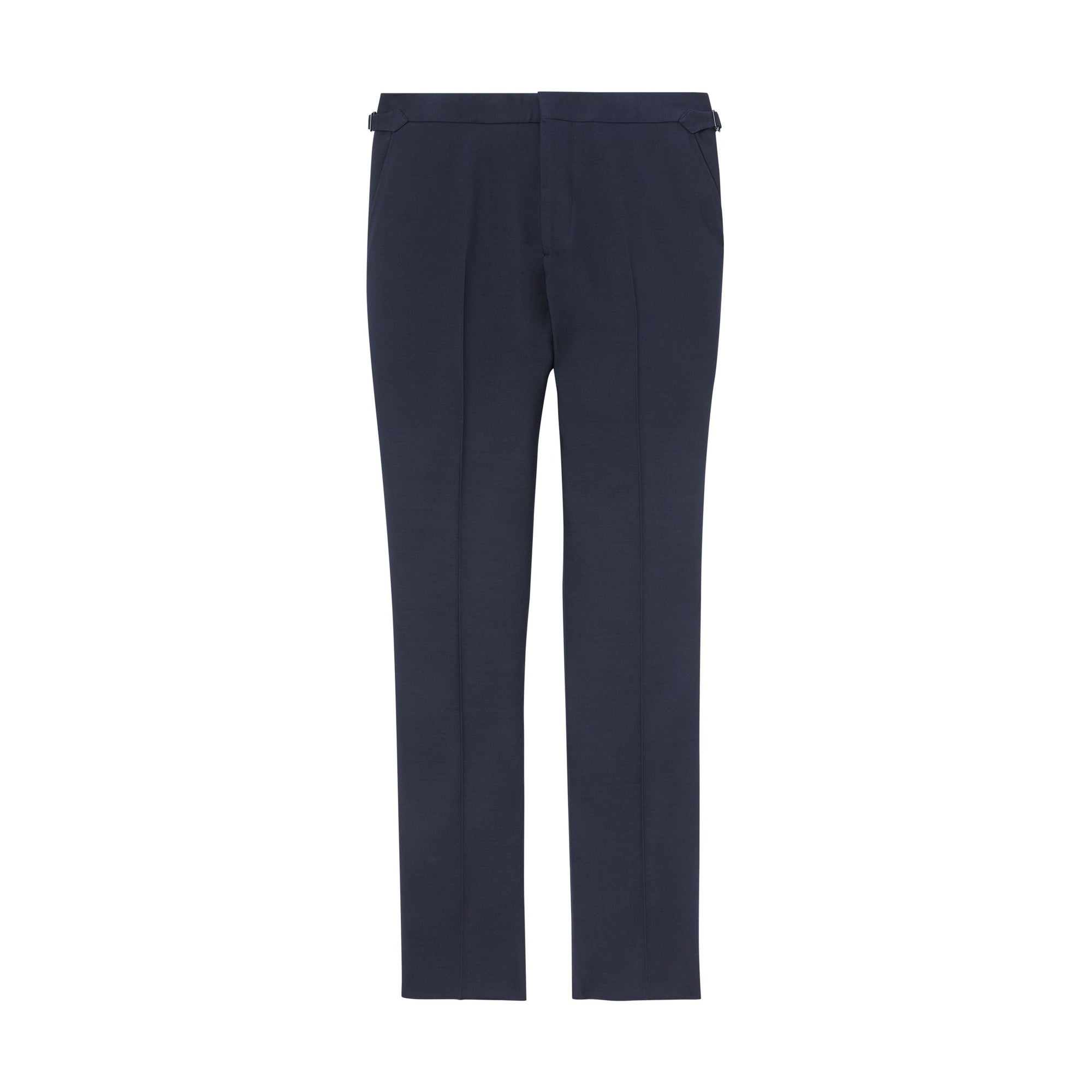 NAVY Pantalon de costume classique en laine et soie mélangées