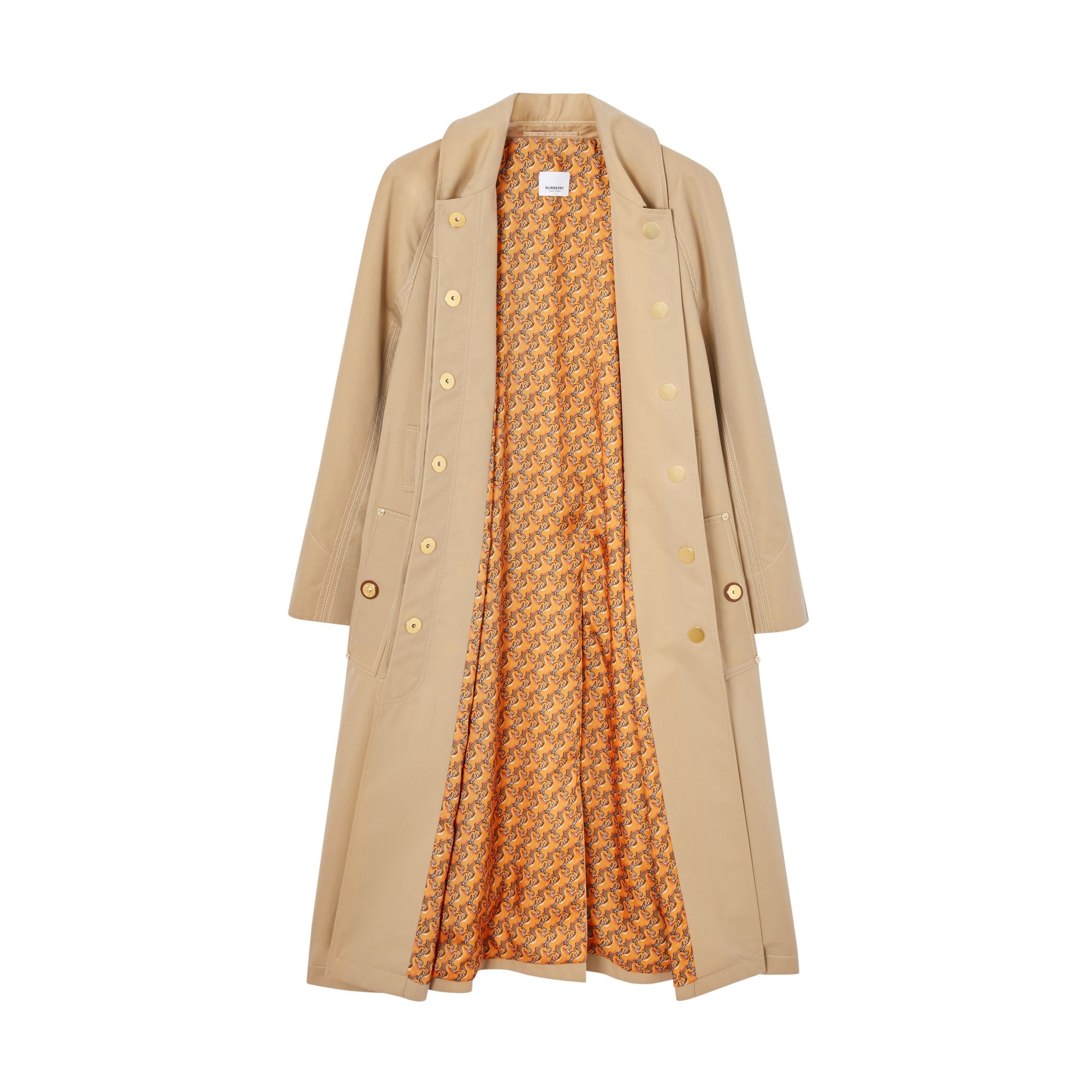 HONEY Paletot ceinturé sur mesure en gabardine tropicale