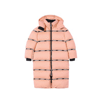 PEACH Doudoune avec bandes à logo et capuche amovible