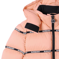 PEACH Doudoune avec bandes à logo et capuche amovible