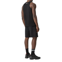 BLACK Débardeur en coton avec appliqué arc-en-ciel unisexe