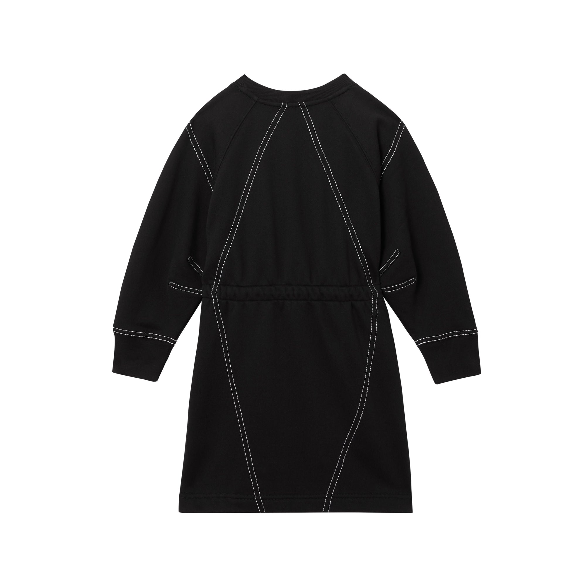 BLACK Robe à manches longues en coton avec logo