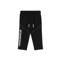 BLACK Pantalon de survêtement en coton avec logo