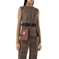 TAN Sac Robin en cuir grainé