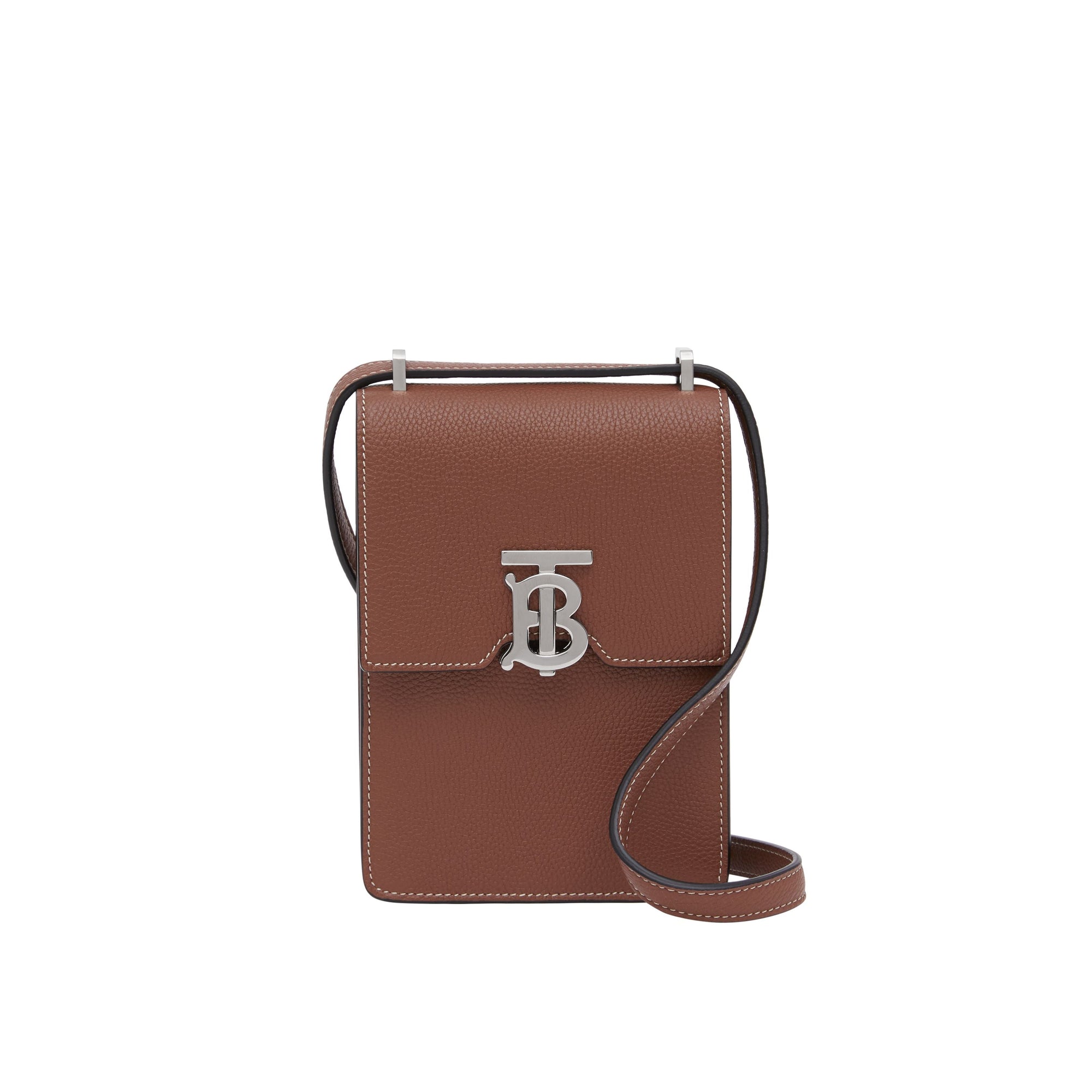TAN Sac Robin en cuir grainé