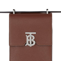 TAN Sac Robin en cuir grainé