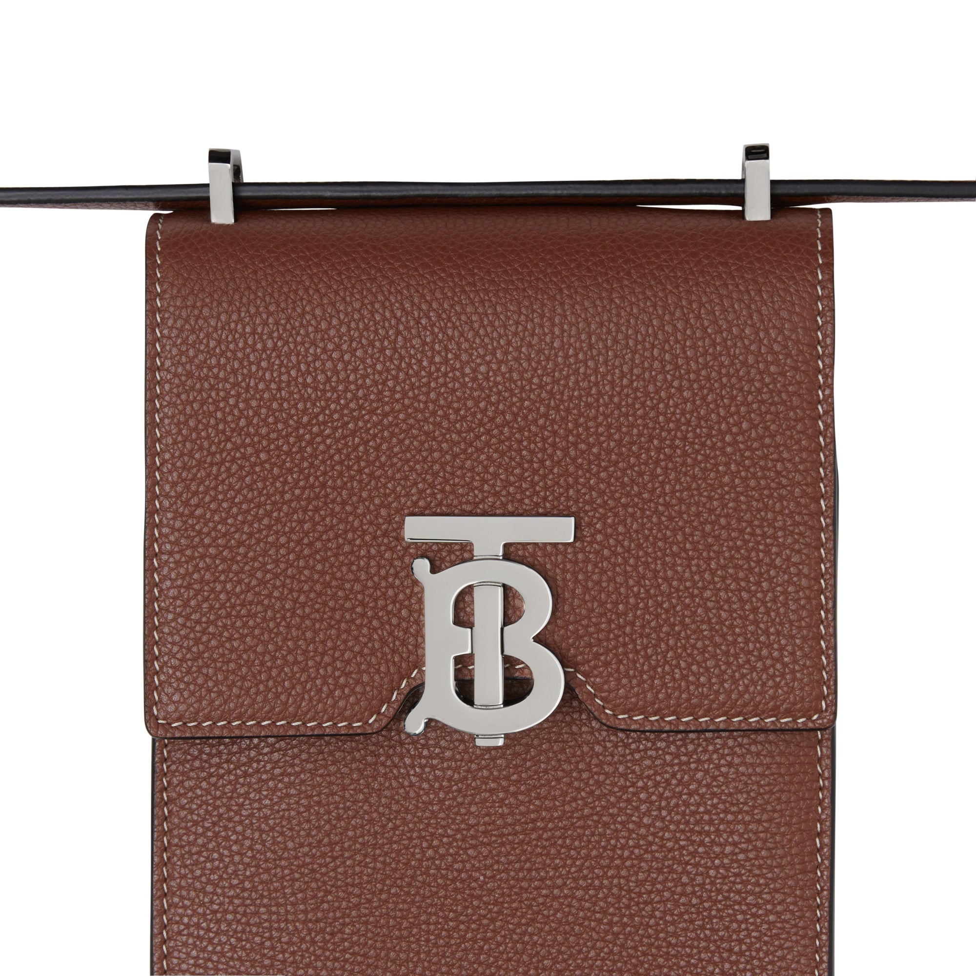 TAN Sac Robin en cuir grainé