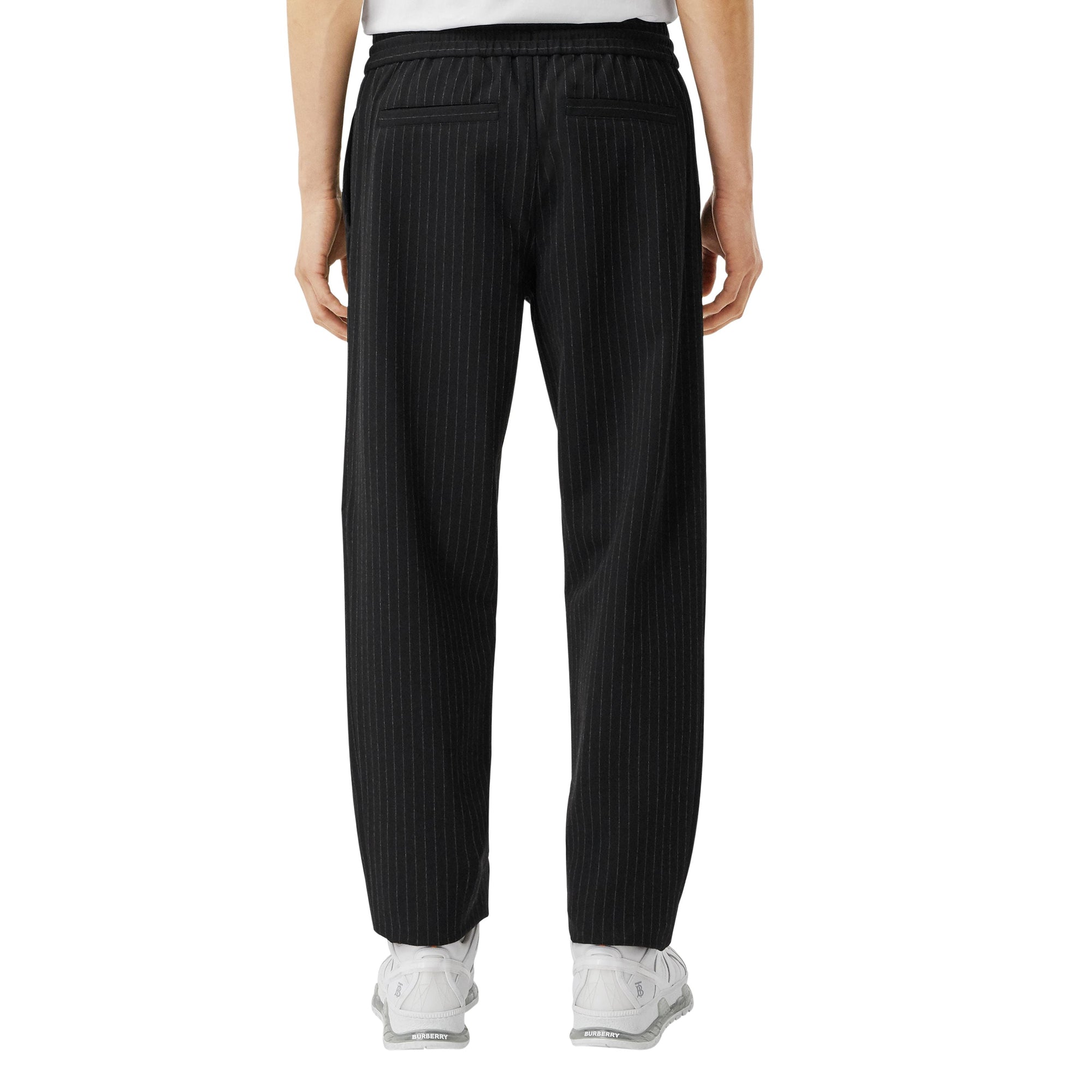 BLACK STRIPE Pantalon de survêtement en jersey stretch à fines rayures