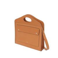 MAPLE BROWN Sac Pocket moyen en cuir de tannage végétal