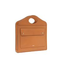 MAPLE BROWN Sac Pocket moyen en cuir de tannage végétal