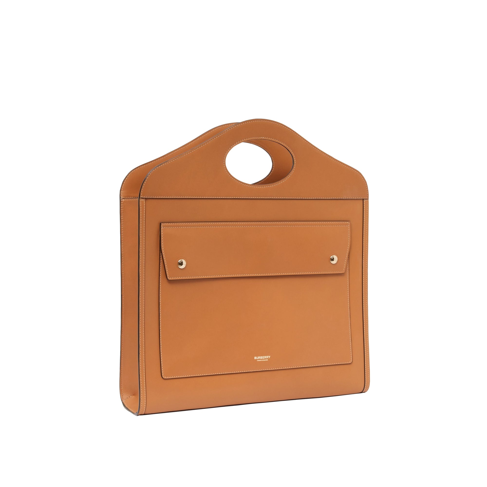 MAPLE BROWN Sac Pocket moyen en cuir de tannage végétal