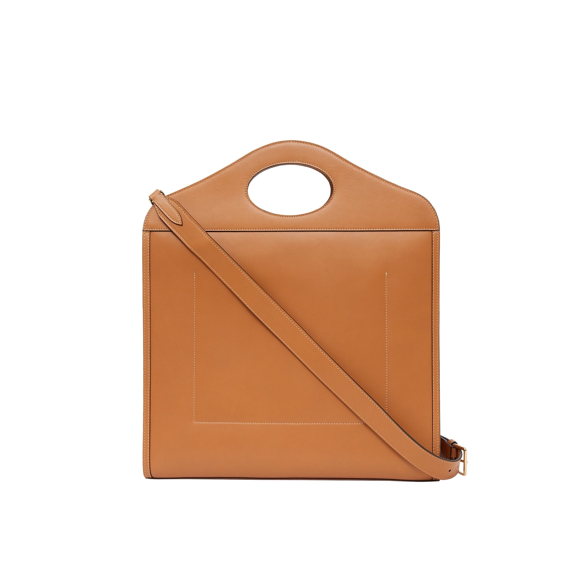 Sac Pocket moyen en cuir de tannage végétal - Brun Érable