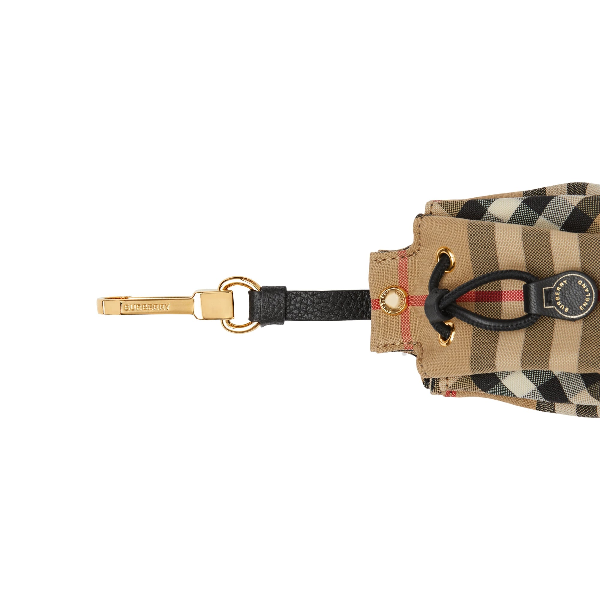 ARCHIVE BEIGE Porte-clés sac seau Vintage check