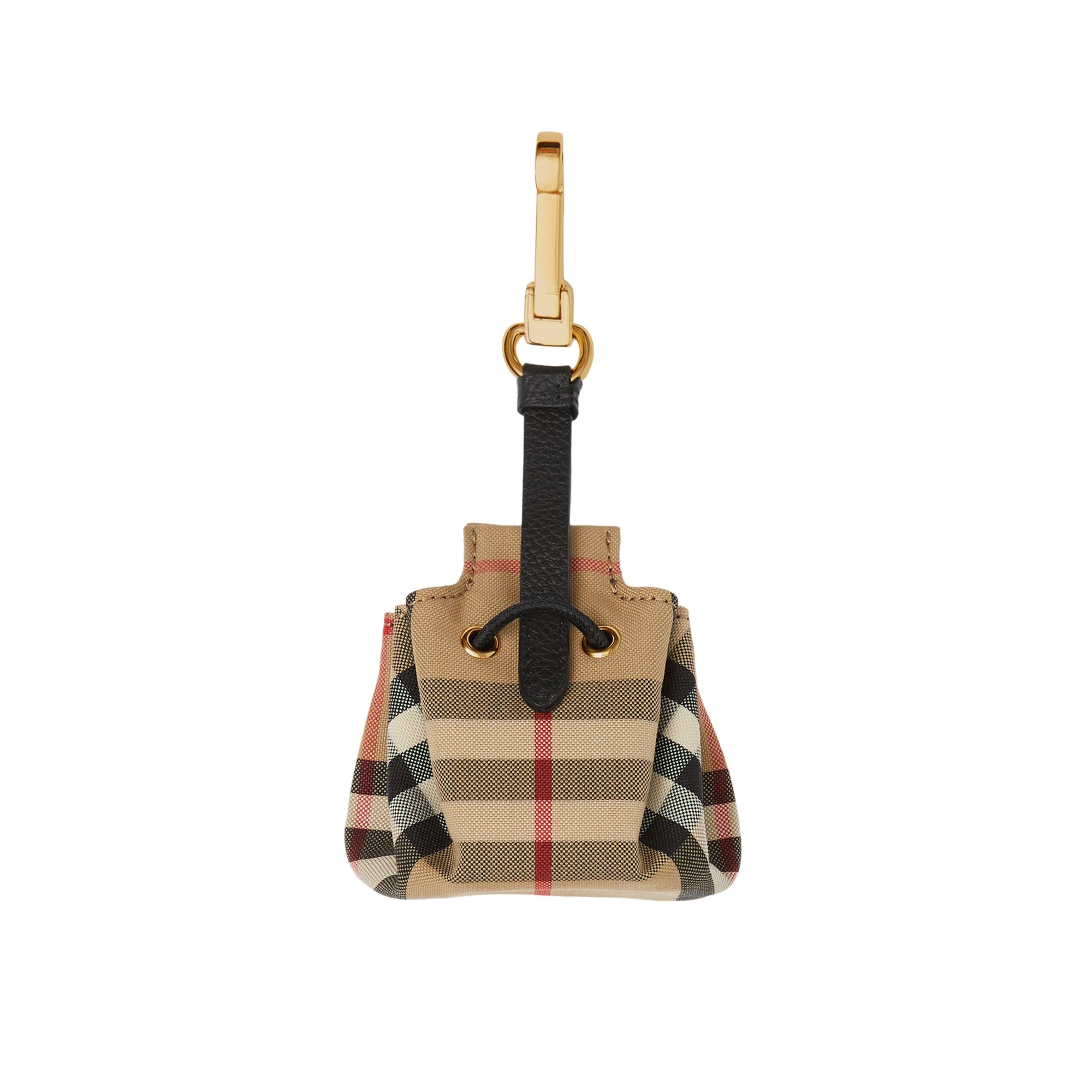 ARCHIVE BEIGE Porte-clés sac seau Vintage check