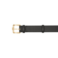 BLACK/LIGHT GOLD Ceinture en cuir Monogram