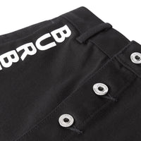 BLACK. Jupe en denim japonais avec logo